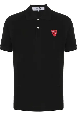 Comme des Garçons Polo a strati con logo