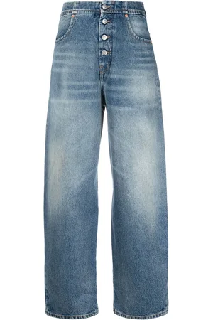 Maison Margiela Jeans affusolati a vita alta