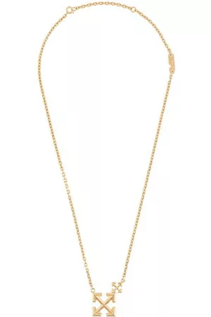 OFF-WHITE Collana Double Arrows con logo - Oro