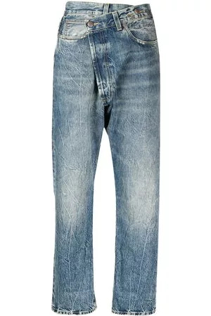 R13 Jeans a vita alta - Blu