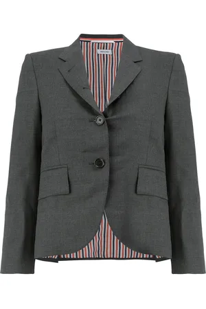 Thom Browne Giacca in twill con revers stretti