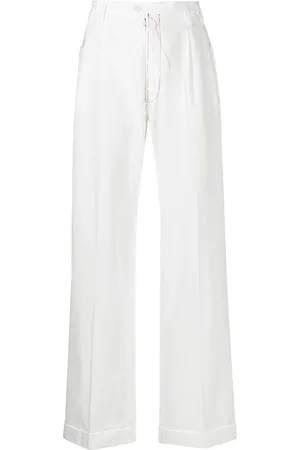 Maison Margiela Pantaloni dritti a vita alta