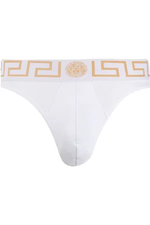 VERSACE Slip con bordo Greca
