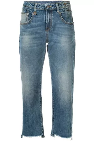 R13 Donna Jeans straight - Jeans dritti crop - Blu