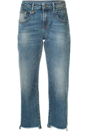 R13 Jeans dritti crop