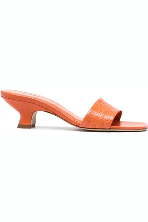 By Far Mules con effetto coccodrillo Ceni