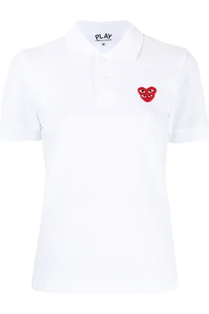 Comme des Garçons Polo con applicazione logo