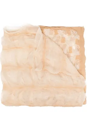 Issey Miyake Foulard in seta semi trasparente effetto stropicciato anni 2000