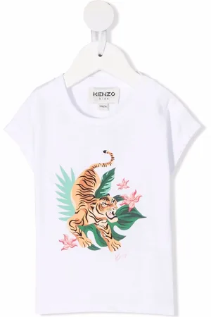 Kenzo T-shirt Jungle Tiger con stampa