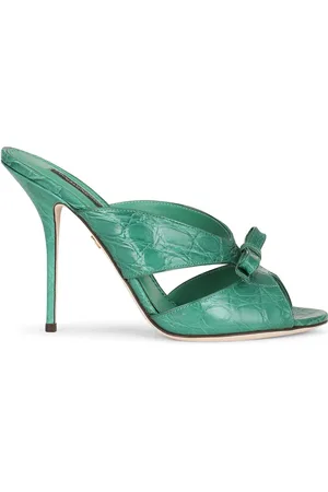 Dolce & Gabbana Sandali in pelle con fiocco 105mm