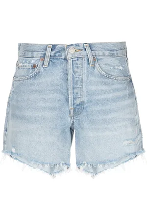 AGOLDE Shorts denim a vita alta Parker