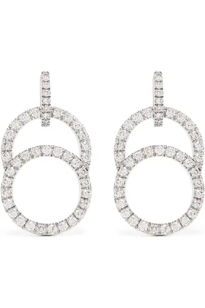 COURBET Orecchini CELESTE in oro bianco 18kt riciclato con pavé didiamanti da laboratorio
