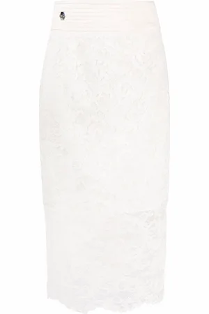 Philipp Plein Gonna midi in pizzo
