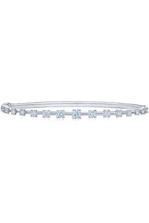 Bracciale rigido Starry Night in oro bianco 18kt con diamanti