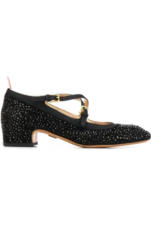 Thom Browne Mary Janes in pelle di vitello con tacco largo