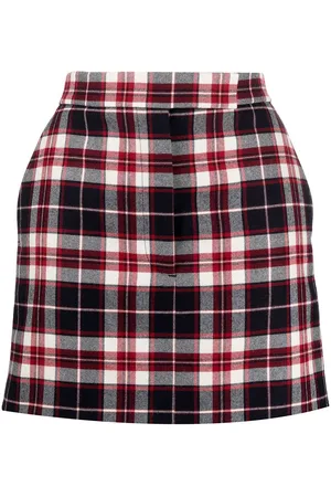 Thom Browne Minigonna con motivo tartan