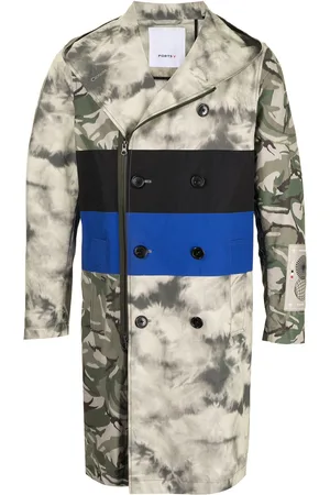 Ports V Cappotto con stampa camouflage