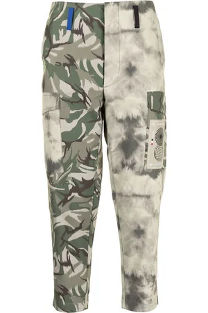 Ports V Pantaloni affusolati con stampa camouflage