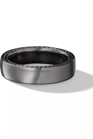 David Yurman Uomo Anelli - Anello a fascia Streamline - Argento