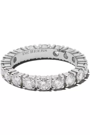 De Beers Donna Fascia - Anello a fascia in platino Full Eternity con diamanti - PLATINUM
