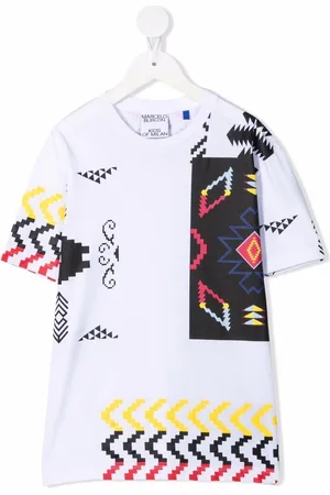 MARCELO BURLON T-shirt con design patchwork