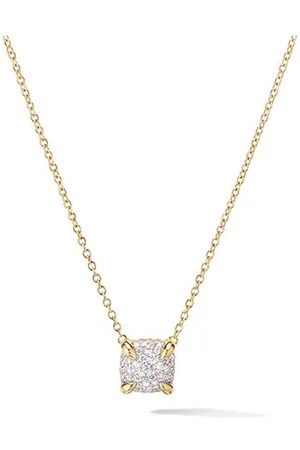 David Yurman Collana Petite Chatelaine in giallo 18kt con diamanti