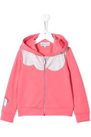Simonetta Felpa glitter con cappuccio