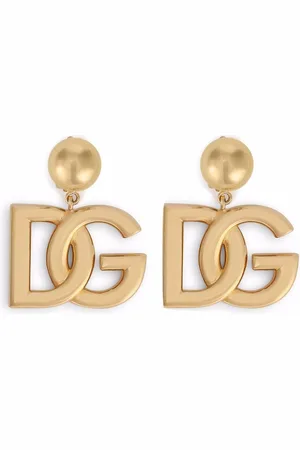 Dolce & Gabbana Orecchini a clip con logo DG
