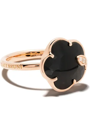 Pasquale Bruni Anello Petit Joli in oro 18kt con diamanti e onice