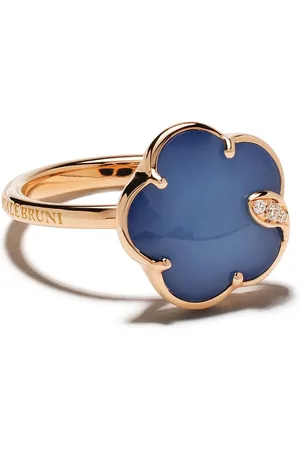 Pasquale Bruni "Anello Petit Jolie in oro 18kt con diamanti, agata e lapislazzuli"