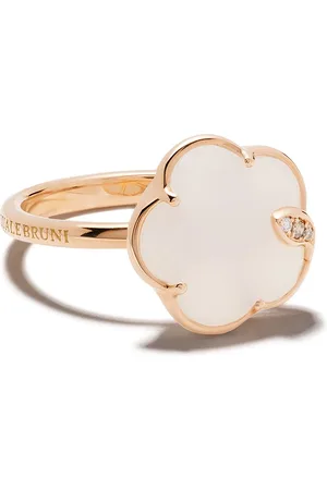 Pasquale Bruni Anello Petit Joli in oro 18kt con diamanti e agata
