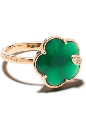 Pasquale Bruni Anello Petit Jolie in oro 18kt con diamanti e agata