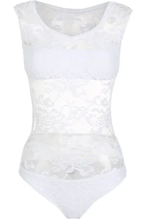 AMIR SLAMA Blusa smanicata con pizzo