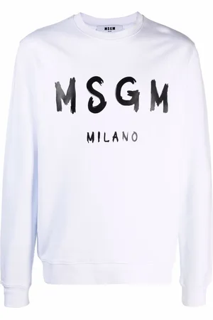 Msgm Felpa a girocollo con stampa