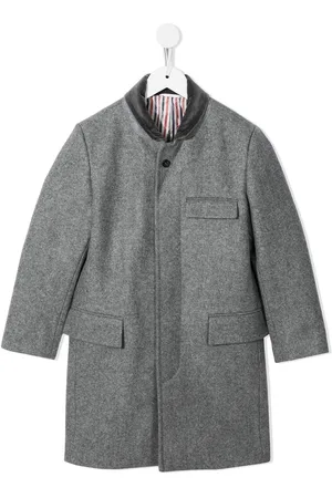 Thom Browne Cappotto monopetto Chesterfield Melton
