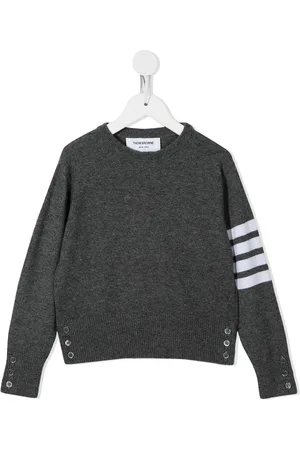 Thom Browne Maglione a girocollo con dettaglio righe