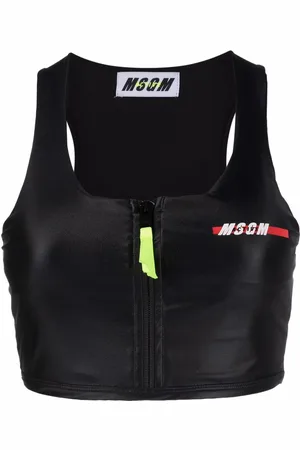 Msgm Reggiseno sportivo con stampa