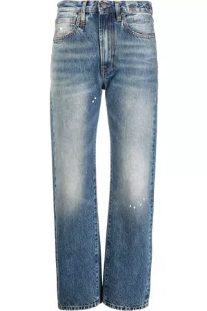 R13 Donna Jeans slim & sigaretta - Jeans crop slim Courtney - Blu