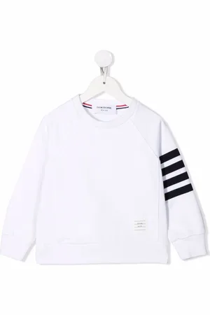 Thom Browne Felpa con dettaglio a 4 righe
