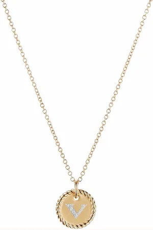 David Yurman Collana con ciondolo in 18kt e diamanti