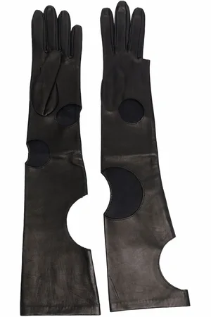 Manokhi Guanti con dettaglio cut-out