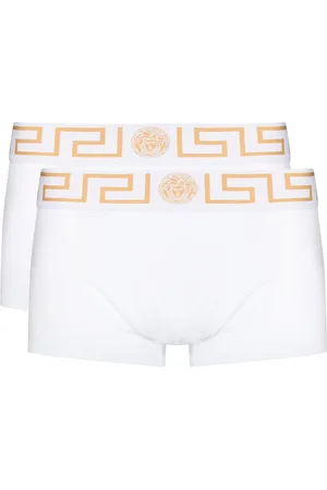 VERSACE Set di 2 boxer con bordo Greca