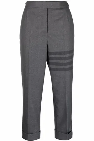 Thom Browne Pantaloni crop con dettaglio a 4 righe