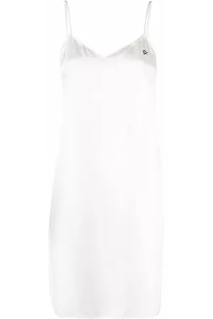 Karl Lagerfeld Donna Sottovesti - Sottoveste con logo - Bianco