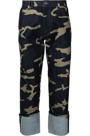 Ports V Jeans dritti con stampa camouflage