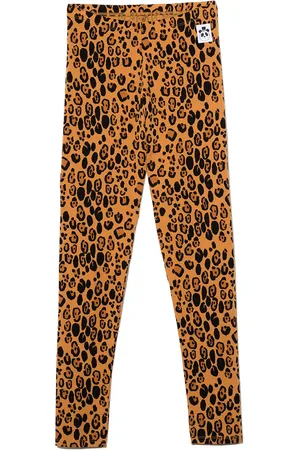 Mini Rodini Leggings con stampa leopardata