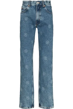 MARTINE ROSE Jeans dritti con stampa