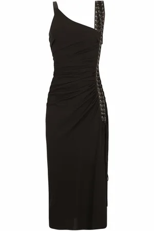 Dolce & Gabbana Abito midi smanicato con scollo a V