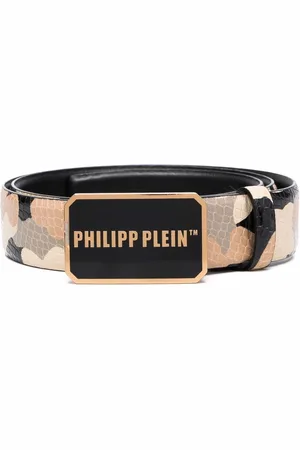 Philipp Plein Cintura con placca logo