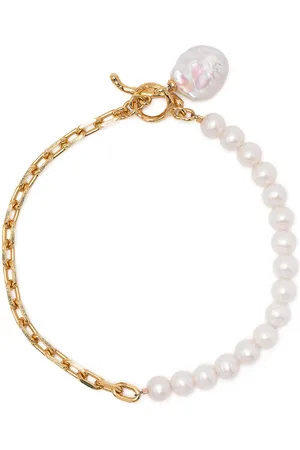 Dower and Hall Bracciale luna con perle kasha